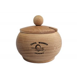 Cukiernica drewniana + logo